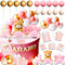 JeVenis Teddybär Kuchen Dekoration Zug für Babydusche und Geburtstag