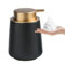 XUDREZ Seifenspender küche Schaumseifenspender, Keramik 380ml Nachfüllbarer Spülmittelspender, Soap Dispenser Seifenschaumspender Pumpflasche für Shampoo, Handseife，Duschgel (C-Black)