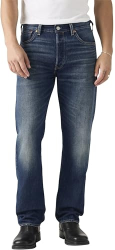 Levi's Herren Jeanshose 501 Original mit Knopfleiste, Straight Fit
