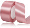 Roségold Satinbands 40mm Breit, 22 Meters Schleifenband, Geschenkband für Geschenkverpackungen, DIY Handwerk, Blumensträuße, Nähprojekte, Schleifenherstellung, Geburtstags- und Hochzeitsdekorationen