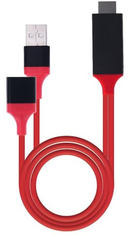 REY Cavo HDTV HDMI maschio FULL HD a USB maschio-femmina per Android e iOS