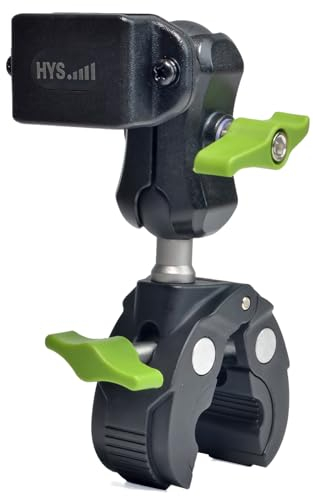 HYS Bicycle/Motorbike/Car/Truck Radio Extended Mount, Adjustable Walkie Talkie Holder Compatible for Motorola Tlkr Baofeng UV5R Kenwood Midland 2 Way Radio