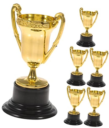 Yardwe 6 Pezzi Mini Trofeo trofei regalini fine Festa premi della Squadra di Basket Grande Trofeo Giocattoli Il Regalo Coppa Trofeo bomboniere Sportive Celebrità Premio