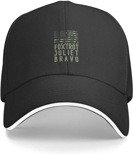 Baseballkappe Hip Hop Sonnenhut Foxtrot Juliet Bravo Militär FJB Shirt #FJB FJB Pro America Anti Baseball Cap Streetwear Wanderhut Herren Hüte Damen