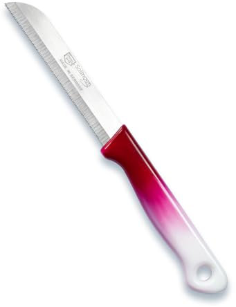 Kochmann Solingen Küchen Allzweck Obst und Gemüse Messer Klein Set (Himbeer Weiß 24tlg)