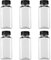 QXCFTW 6 PCS Juice Bottles,250ml Plastic Bottles, Plastic With Lids, Ideal for Milk,Smoothie Bottle,Empty Reusable Bottle for Storing Homemade Beverages, Milk, Water