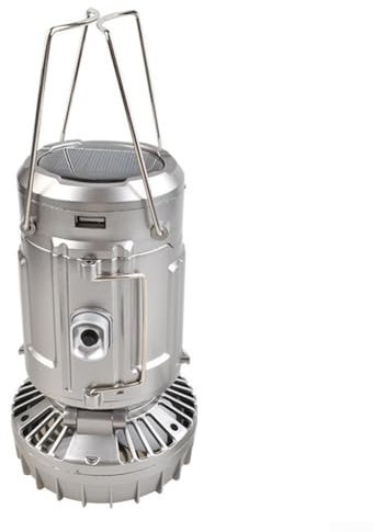 Hanging Tent Fan Light, Electric Camping Lantern Fan, Solar Rechargeable Battery Powered, With Solar, Rechargeable Batteries, Backup