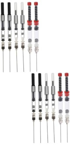 VILLCASE 2sets Fountain Pen Converter Refills Cleaning Kit for Sailor Pen 6pcs*2