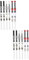VILLCASE 2sets Fountain Pen Converter Refills Cleaning Kit for Sailor Pen 6pcs*2
