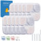 9-Pack Cat Water Fountain Filter Compatible with Catit Pixi Water Fountain Filter Replacement Triple Action Water Filters, 2 Pump Tubes 1 Hard Brush