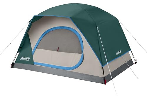 Coleman Skydome Tent with 5 Minute Setup, 6-Person Weatherproof Tent with Rainfly & Carry Bag, 20% More Headroom Than Traditional Canopies