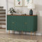 HOLTICO Sideboards, Buffet Cabinet with 4 Doors and Removable Shelves, Modern Accent Cabinet Sideboard Storage Cupboard for Living Room, Kitchen, Green
