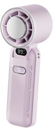 XLWLLNJ Ventilatore Personale Ventilatore Portatile Pieghevole a Basso Rumore Ventilatore Portatile Ricaricabile Ventilatore Da Tavolo per Bambini Ragazze Don, Viola Chiaro