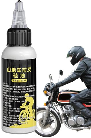 Huile lubrifiante pour moto, huile de vélo - Huile de graisse de fourche - Huile de silicone - Accessoires de moto - Huile antirouille polyvalente avec longue durée de vie pour VTT