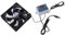 Fluxioxtna Ventiladores de refrigeración USB de 120 mm con control de temperatura ajustable para armarios y sistemas de cine en casa