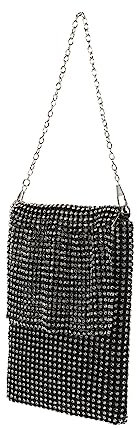 TEMPNAP Abendtasche Damen Wasserdiamant Clutch Geldbörse für Partys Hochzeiten Stilvolle Handtasche mit Dekorativen Elementen für Verschiedene Anlässe Wie Reisen
