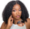 Oxeyegirl 18Zoll Echthaar Perücke 9x6 Kinky Curly Afro lockig Wear and Go Glueless Wig 180% Density Lace Front Wig Human Hair Wigs For Black Women Perücken Echthaar Damen No Glue Pre Plucked Pre Cut