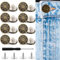 17 Stück Knöpfe für Jeans, verstellbare, wiederverwendbarer Hosentallenstraffer, (8 Stück Knöpfe, 8 Gewinde Niete und 1 Schraubendreher)