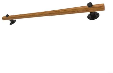 Allthingstore Barandilla de soporte de madera de pino para escalera interior, pasamanos de montaje en pared con kit de instalación, 50 cm de longitud