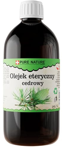 CHOSA Ätherisches Zedernholz Öl 1000ml - 100% Natürliches Duftöl für Diffuser Aromatherapie - Luftbefeuchter - Sauna & Massage – Intensiver Raumduft