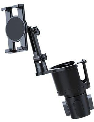 CAZSTYK Universals Car Cup Holder Phone Device Stand with Variable Height for 4.7-12.9inch Units with Water Container Travel Cup Phone Stand