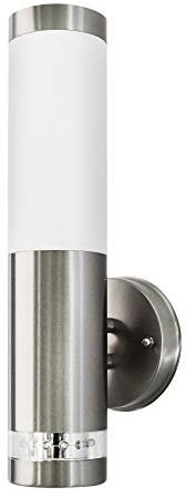 Maxkomfort Aussenleuchte Edelstahl Aussenwandleuchte Aussenlampe Wandleuchte Wandlampe E27 232 A2