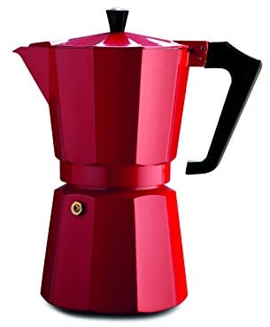 PEZZETTI Cafetière espresso itale Xpress 6 tasses Aluminium Rouge