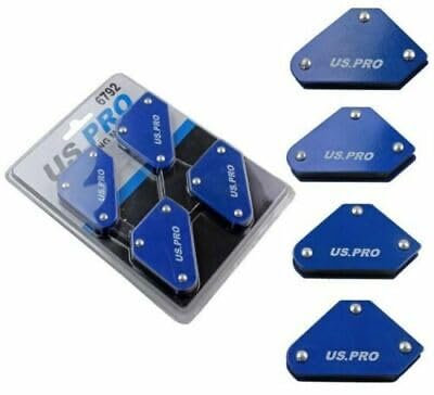 US PRO 4 Pack Multi Angled 9lb Magnetic Welding Holder B6792