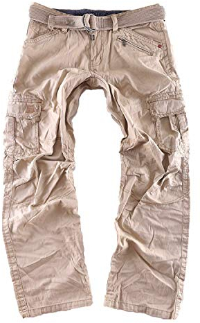 Timezone Cargo Hose Benito TZ Hellbeige Plus Gürtel W38/L34