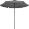 Kingsleeve® Sombrilla LED 330cm Protección UV80+ Parasol Terraza Jardín Balcón Incl. Funda Protectora Antracita