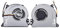 Ventilateur de CPU Fan 4Pin Compatible Avec HP Envy 17-J Series