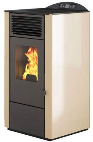 PUNTO FUOCO Pelletofen Modell LORY 9, 5kW (Weiß)