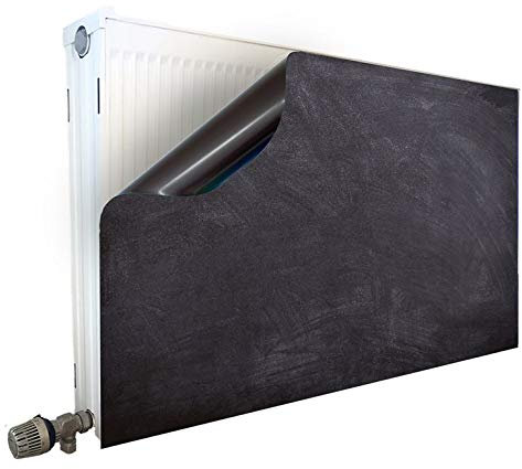 Smagnon Magnet Heizkörperverkleidung Heizkörperabdeckung Heizung Schutz Motiv Black_Schiefer, Heizkörper Höhe:30 cm, Heizkörper Länge:80 cm