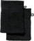 REDBEST Waschhandschuh 2er-Pack Chicago schwarz Größe 15x21 cm - saugstark, strapazierfähig, ideal für Reisen, Sport (weitere Farben)