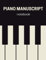 piano manuscript notebook: Blank Sheet Music Composition Manuscript Staff Paper Art Piano-Keyboard-Music-Notebook Black 100 Pages