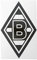 Borussia Mönchengladbach Aufkleber - Raute schwarz mittel - 20 x 12.5 cm Sticker Autoaufkleber BMG - Plus Lesezeichen I love Mönchengladbach