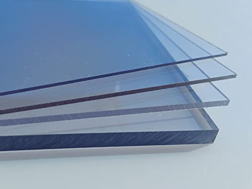 Plaque Polycarbonate UV différentes Tailles, épaisseurs, transparente (0,5-20 mm) (PC transparente 2 mm, 500 x 400 mm)