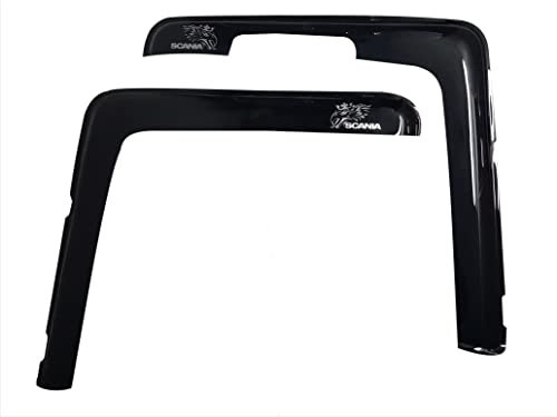 Set aus zwei Windschutzscheiben, für Modell R mit Logo.