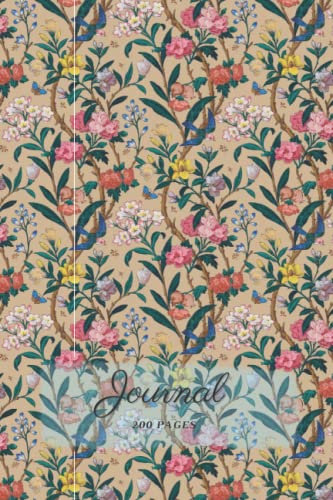 Journal - Dot Grid Journal Vintage Flowers 6x9 A5 200 pages: Dot Grid Notes,Dot Grid Journal Dotted,Dot Grid Notebook,Dot Journal Notebook,Dotted Notebook Dotted Journal,Bullet Notebook