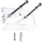 QOTSTEOS Supporto da parete per skateboard, espositore professionale in acrilico trasparente, per skateboard, ponte, display e stoccaggio (trasparente)