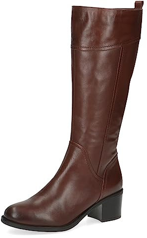 CAPRICE 9-25500-41, Stivali con tacco Donna, Marrone (Cognac Nappa), 39 EU