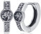Wikinger Creolen Ohrringe Herren Wikinger Runen Creolen Silber 925 Norse Wolf Ohrringe mit Runen Viking Ohrschmuck für Herren Männer Damen Frauen