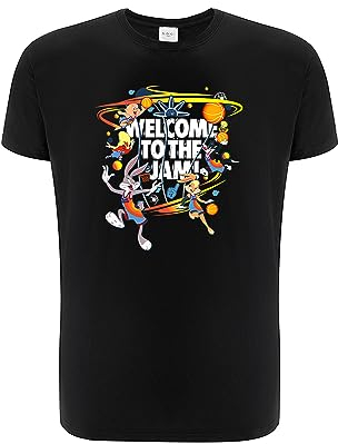 ERT GROUP Mens 2 T-Shirt, Space Jam 003 Schwarz, XS
