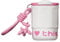 FYting Kaffeebecher To Go, Thermotasse, 400ml Cafe Becher Mit Griff, Keramikbeschichtung, Edelstahl-Innenausstattung, Auslaufsicherer Eiskaffee Becher, Geburtstagsgeschenk (Weiß)