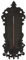 CHEMIN DE CAMPAGNE Grand thermomètre extérieur décoratif Vintage Fonte Marron 37cm