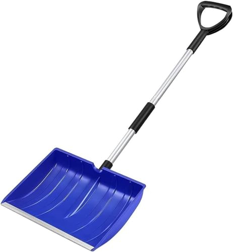 para Entrada, Pala Plegable Liviana, Pala portátil de Metal Resistente con Mango de Aluminio en Forma de D para el hogar, Garaje, automóvil, eliminación de Nieve y Hielo