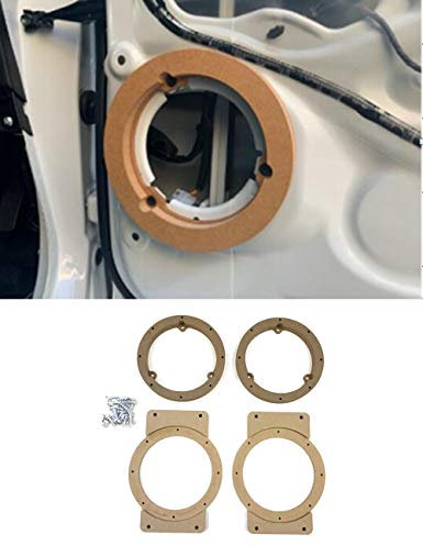 Auto ABS 4 piezas soporte de altavoz para Jimny 2019-2024, soporte de bocina, altavoz y bocina interior cubiertas