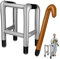 Aufblasbarer Rollator, Aufblasbarer Gehstock, Aufblasbarer Spazierstock, Aufblasbare Gehhilfe das Perfekte Set für Ihr Kostüm als Oma Oder Opa zum Karneval/Fasching Oder als Gag zum Geburtstag
