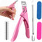 Acrylic Nail Cutter for Nail Clippers Manicure Tool Set Acrylic Cutter with Length Measurement Magnets with 10 PCS Magnets 2 PCS Rubbing Strips and 1 PCS Steel Cone Nail Tip Cutter