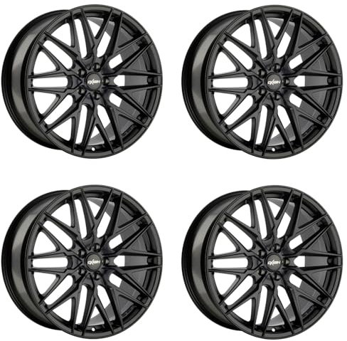 4x Oxigin Felgen 25 Oxcross 7.5x17 ET35 5x112 black matt kompatibel mit Mercedes 190 A-Klasse B-Klasse C-Coupé C-Klasse CL CLA